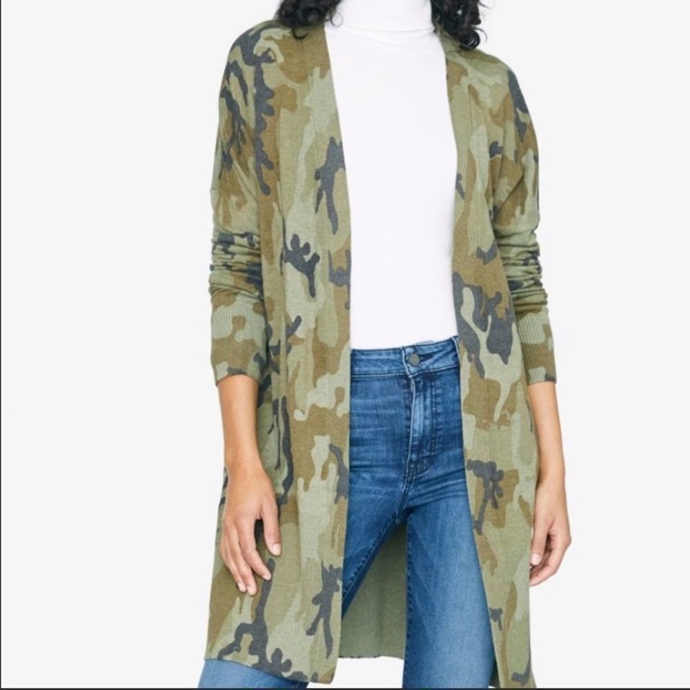 Sanctuary Camo Duster Cardigan NWT